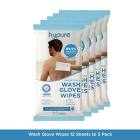 Hypure Wash Gloves Wipes 12 Sheet Paket 5